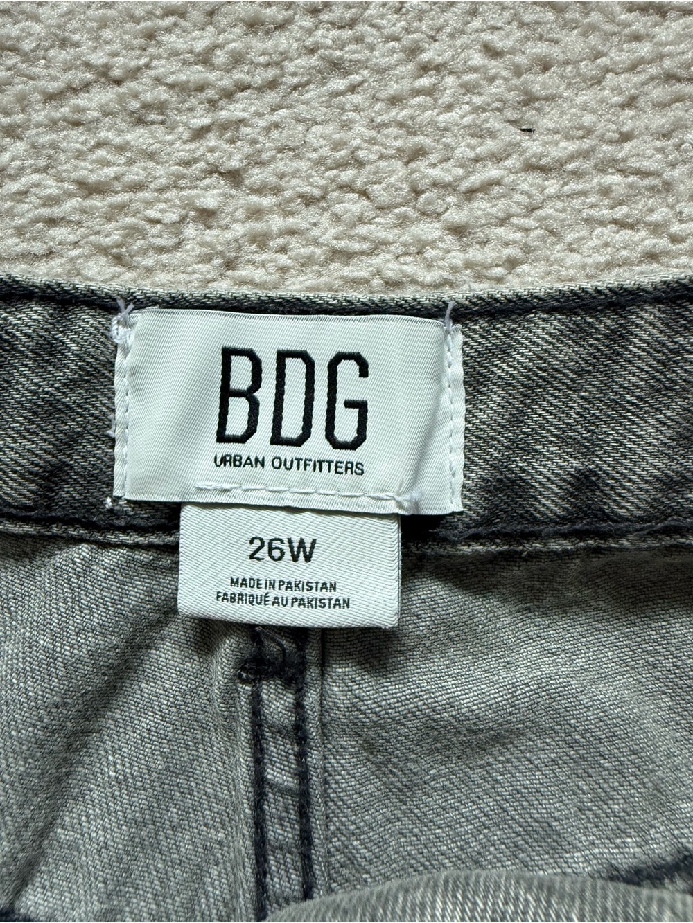 BDG Wide Leg High-Rise Women’s Jeans — Grey - Picture 5 of 5